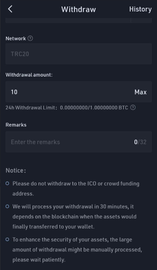 Kucoin入金流程图