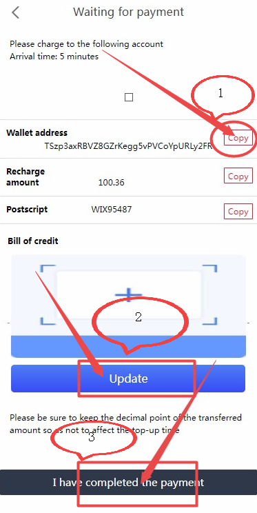 Kucoin入金流程图